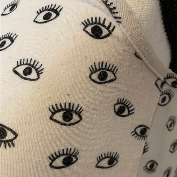 Brandy Melville Eye Cropped Halter Top - Picture 3 of 8